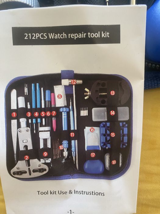 Професионален часовникарски сет от инструменти