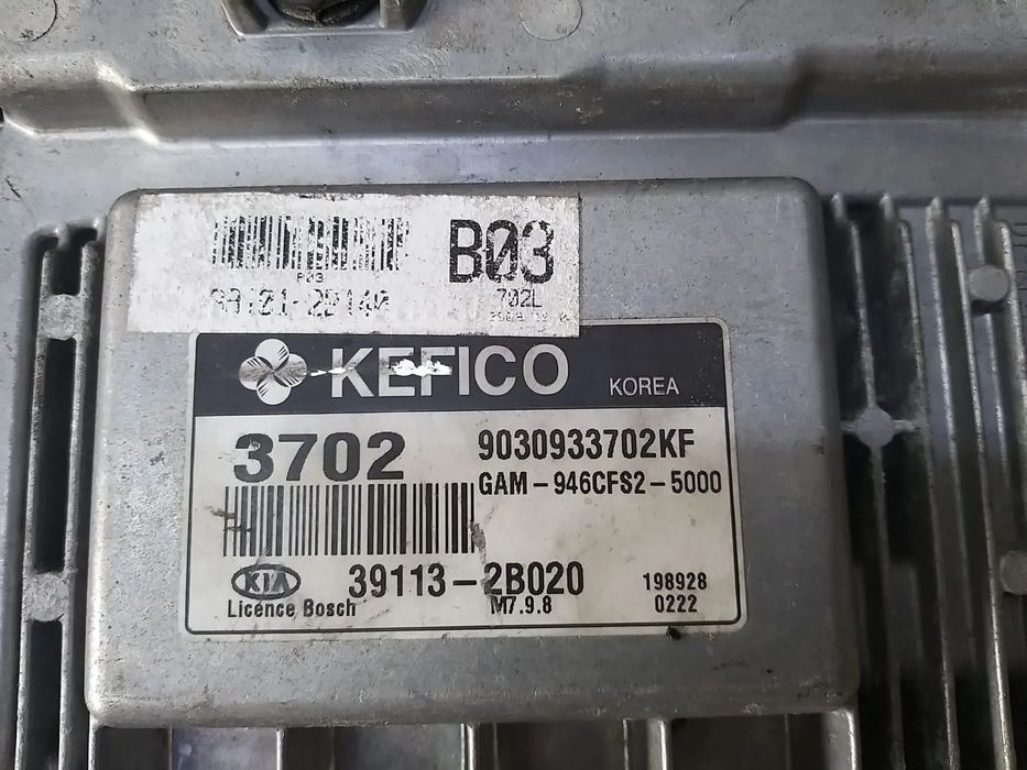 Ecu calculator motor 1.6 b kia soul 1 391132b020 9030933702kf gam946cfs25000