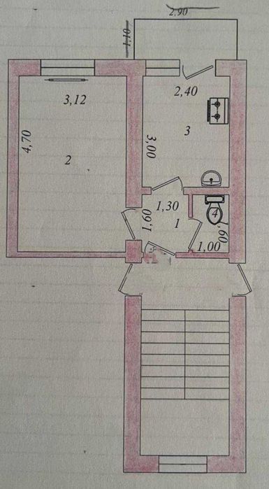 ! Метро Новза ‼️Продаю 1ком балкон 1/3 5кв Чиланзара