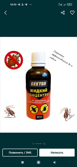 Клопа дори (жидкий и спрей) ГЕКТОР