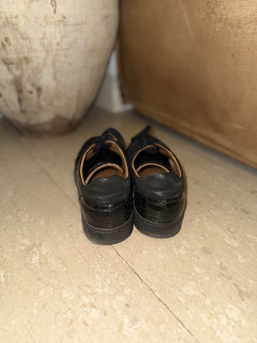 Adidasi/ pantaofi negrii musette piele eleganti