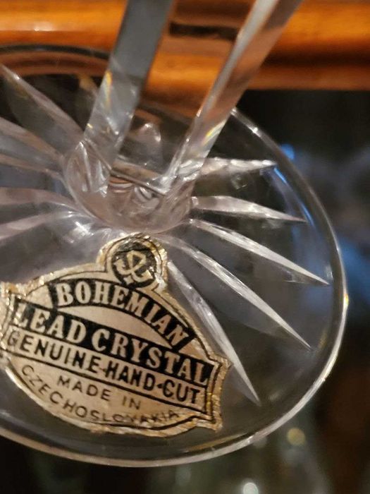 Хрустальные фужеры Богемия