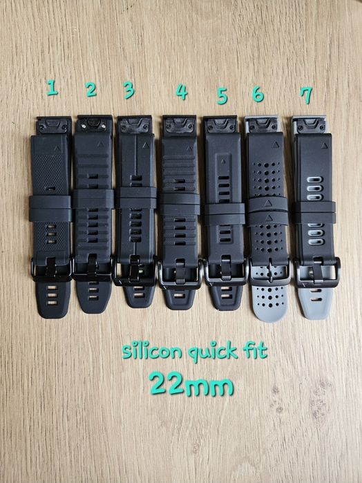 Vand  curele din silicon cu latimea de 22mm  cu sistem quick fit