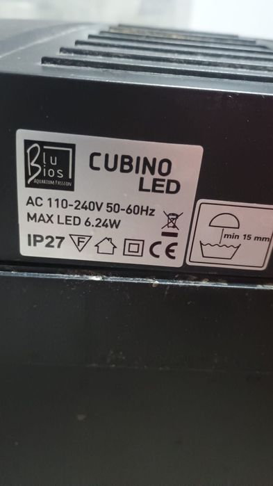 Acvariu cubino led 26 l