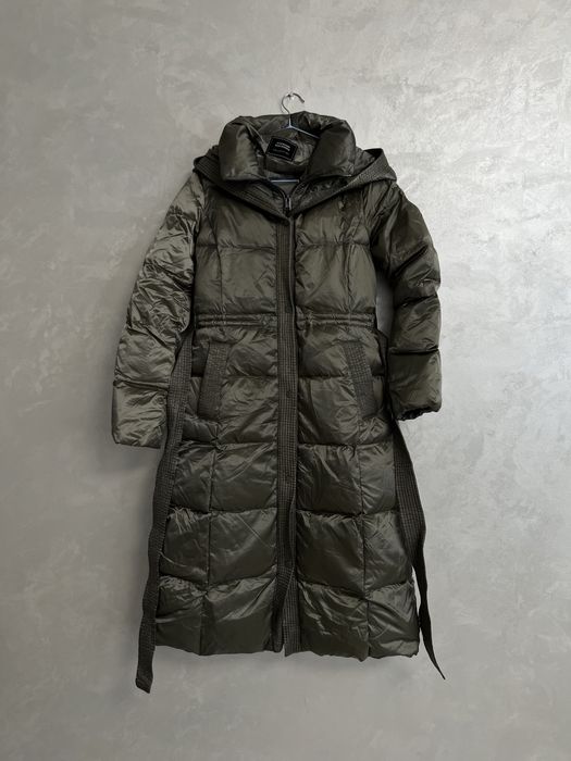 Пуховик длинный женский