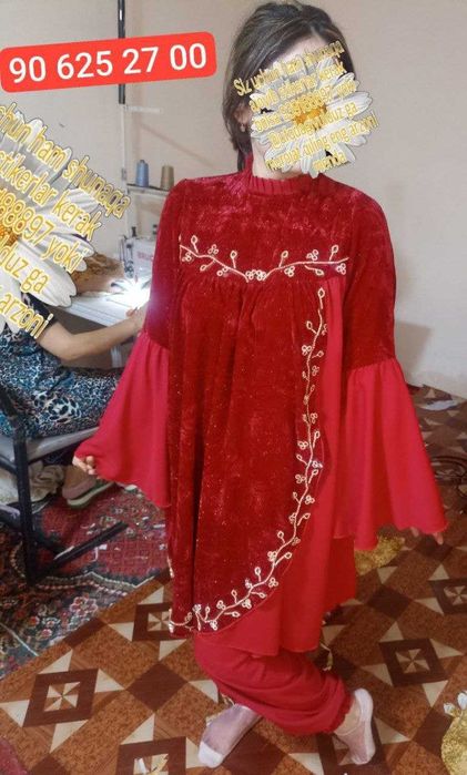 Безакли (тошли) бежирим аёллар либослари