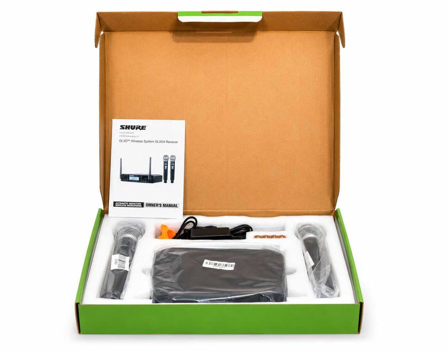 Wireless dublu microfon SHURE GLXD4/BETA58A cu două microfoane (Clona)