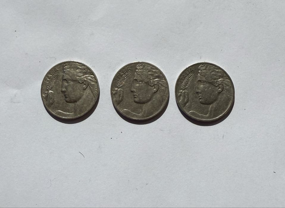 3 броя 20 centesimi Италия