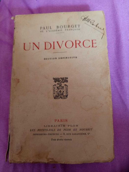 Paul Bourget - Un divorce (1904)