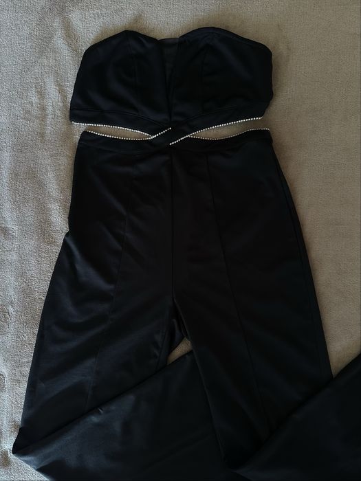 Черен официален гащеризон