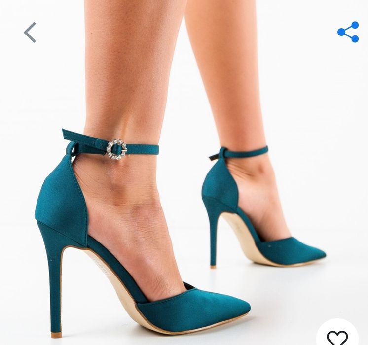 Pantofi Botinelli verzi, marime 37