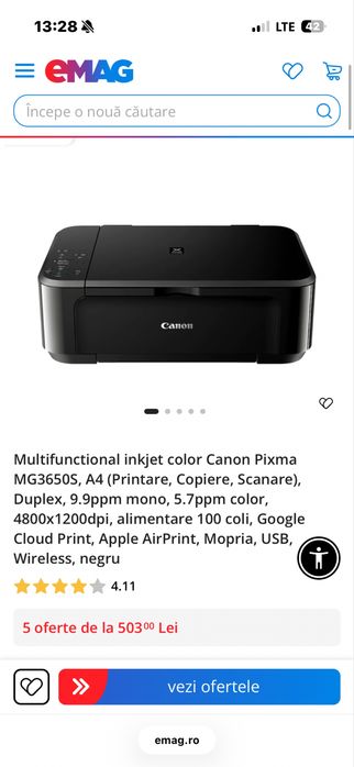 imprimanta canon pixma