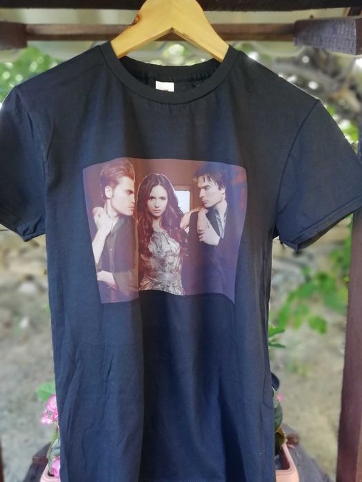 Тениска с ваша снимка черна