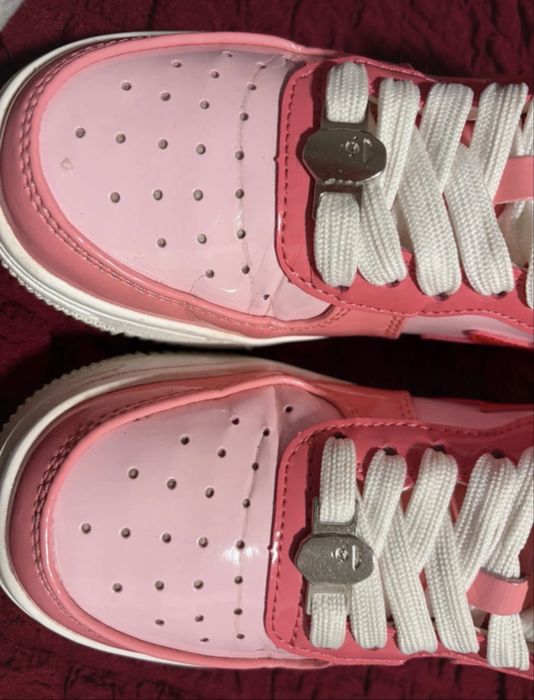 papuci bape sta pink peach marimea 36,5
