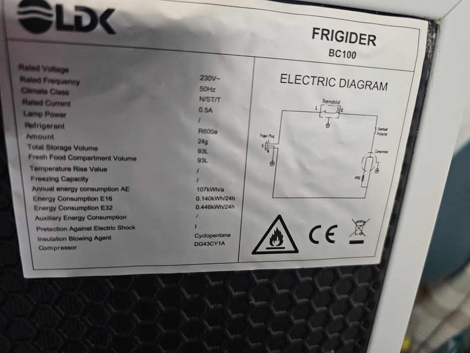 Frigider/congelator mic Ldk