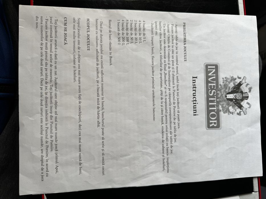 Tabla de joc investitor