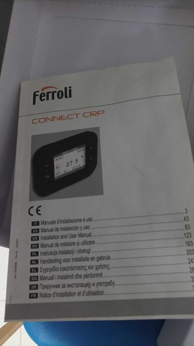 Продавам НОВ смарт термостат / хронотермостат Ferroli CONNECT CRP