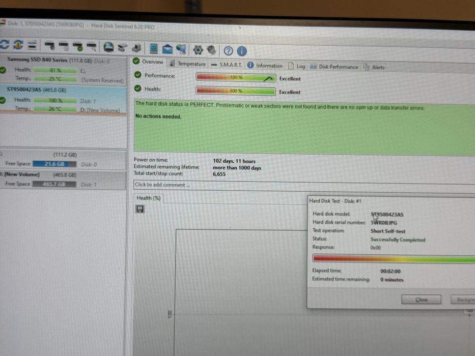 Lot 6 buc hdd laptop, 5x500gb si 1x1000gb, testate cu viata 100%