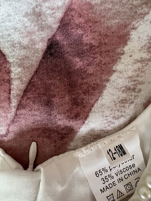 Бяла бебешка/ детска рокля