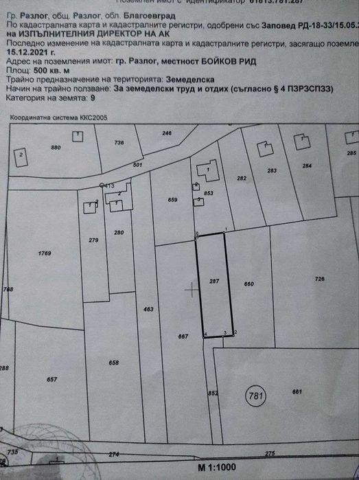 Продава се Парцел в Банско - 500 кв.м за 50 €/кв.м - Снимка #20