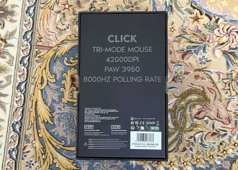 Белая игровая минималистская мышь Epomaker Click Mouse