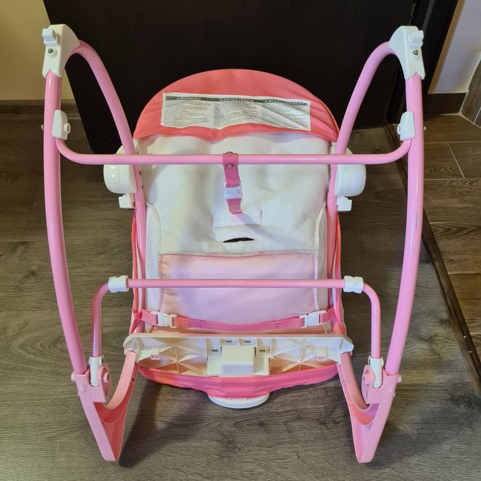 Шезлонг и люлка 2в1 със звук