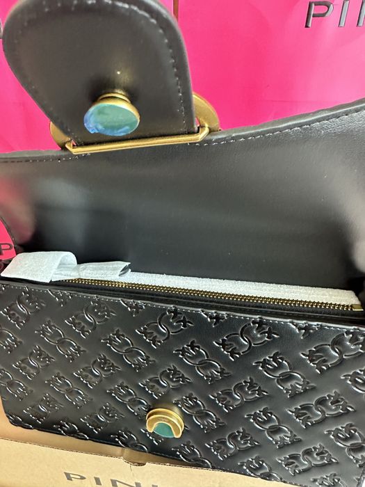 PINKO Love One Classic Dc – оригинална кожена чанта | НОВА | Код: 106