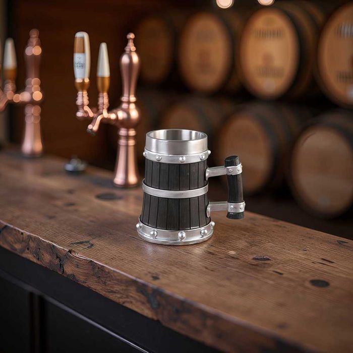 Нова Метална Халба -Чаша с Дръжка - 560мл Къмпинг