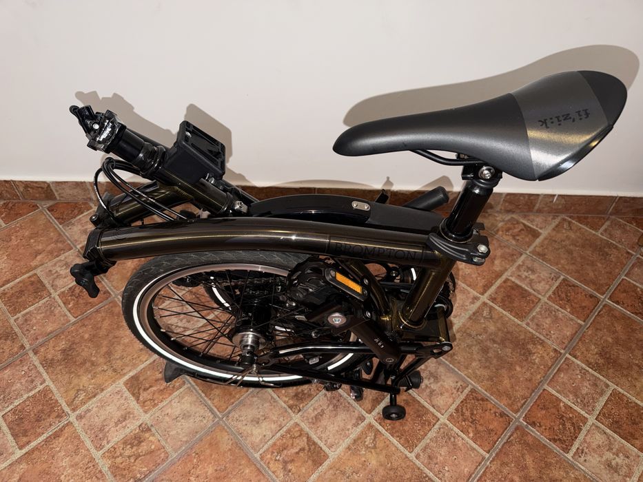 Brompton C line M6L Black Laquer - doar 250 km rulati!