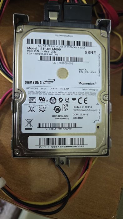 Ноутбучный hdd диск на 640гб