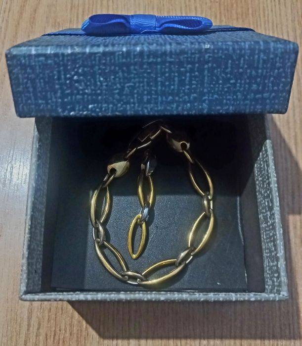 Cadou vintage! Brățară și pandantiv  placate cu aur,