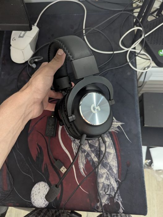 Наушники Logitech G Pro X черный, проводные