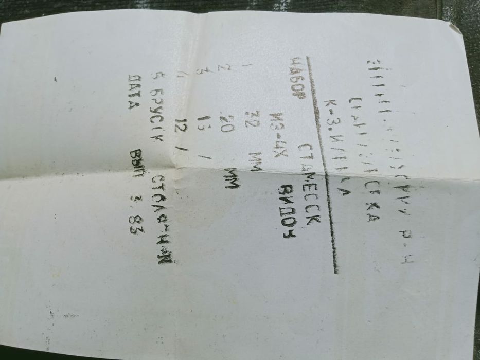 Набор стамесок 4 шт.