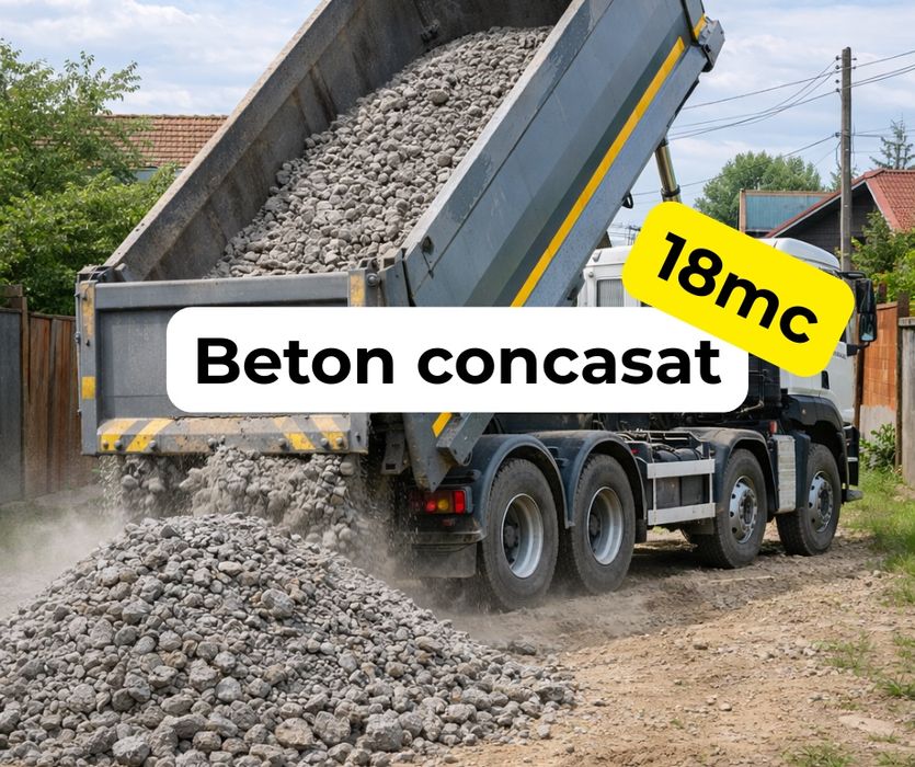 Beton concasat/frezat de asfalt/piatra de drum(clinceni-domnesti-ilfov