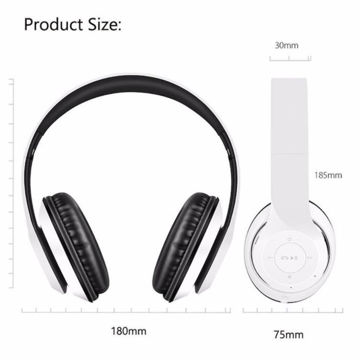 Безжични Bluetooth слушалки P47, Bluetooth 4.2+EDR, Вграден микрофон, MicroSD слот, MP3 плеър