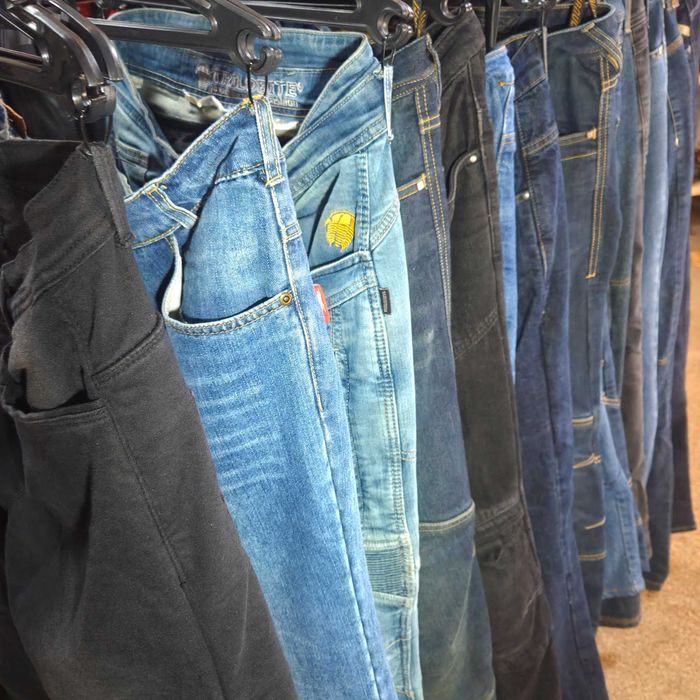 FLM Мъжки текстилни мото дънки | W32/L34 | КАТО НОВИ