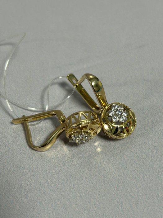 Золотые серьги, 585 / КА90924