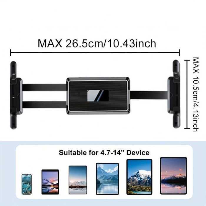 Suport telefon / tableta clema prindere metalica si brat reglabil 360