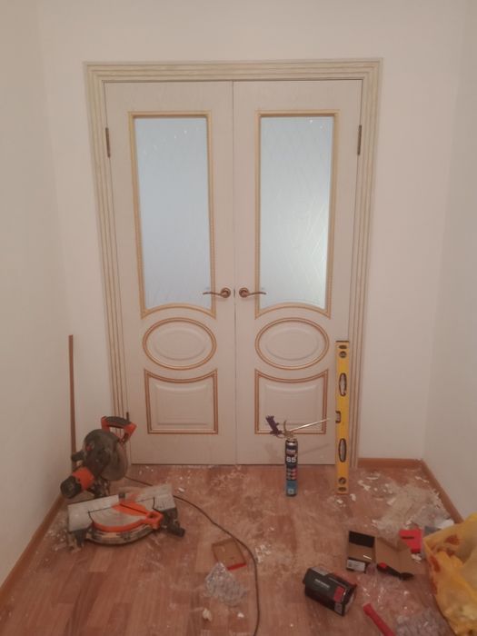 Установка дверей врезка замков