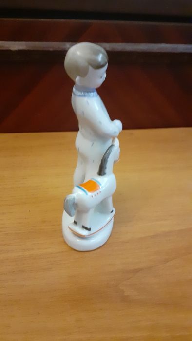 Редкая статуэтка СССР.  Мальчик с лошадкой. ЛФЗ