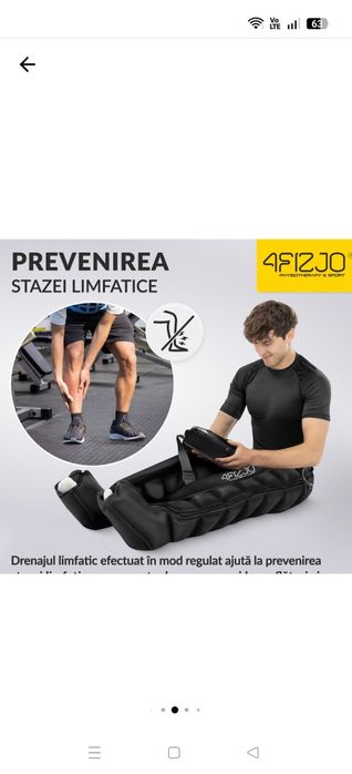 Fizio4  Aparat masaj pe perne de aer