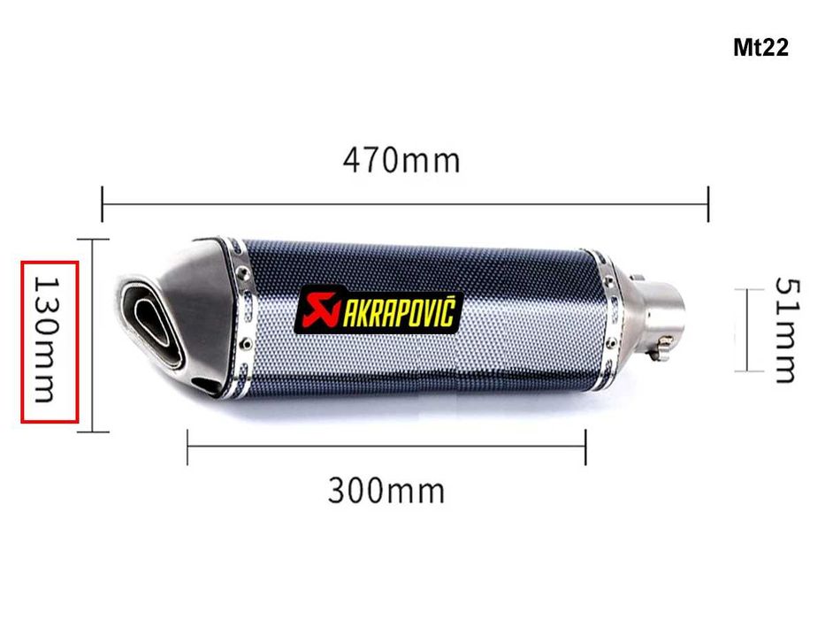 Tobă de evacuare sport Akrapovic pentru motociclete