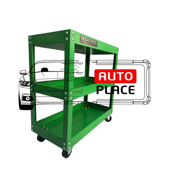 Количка за инструменти с 3 рафта ROCKFORCE