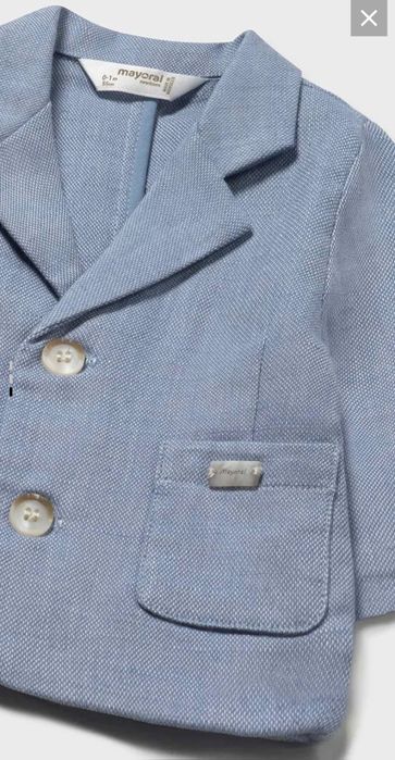 Set sacou, camasa cu papion, pantaloni, sosete si pantofi bebelusi