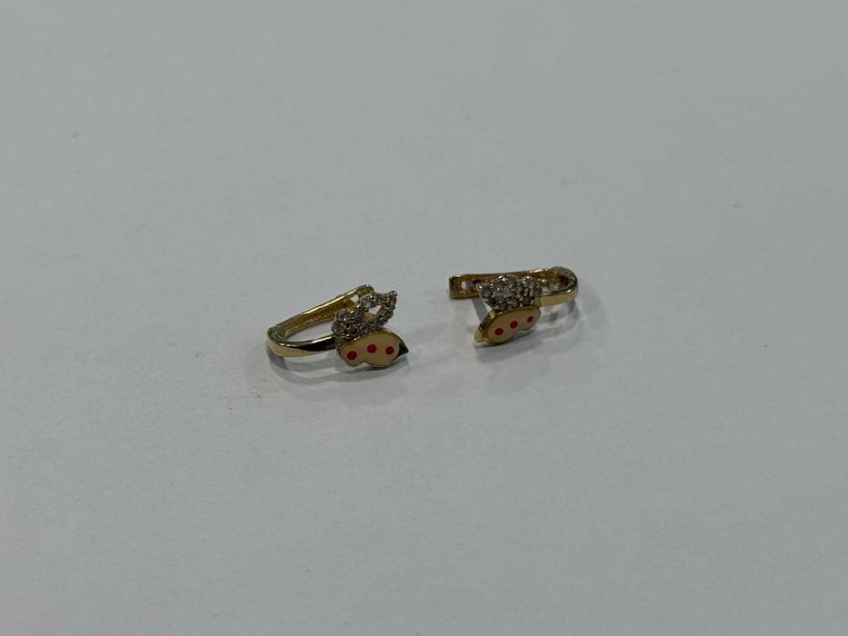 Детски златни обици 14К – 1,20 г