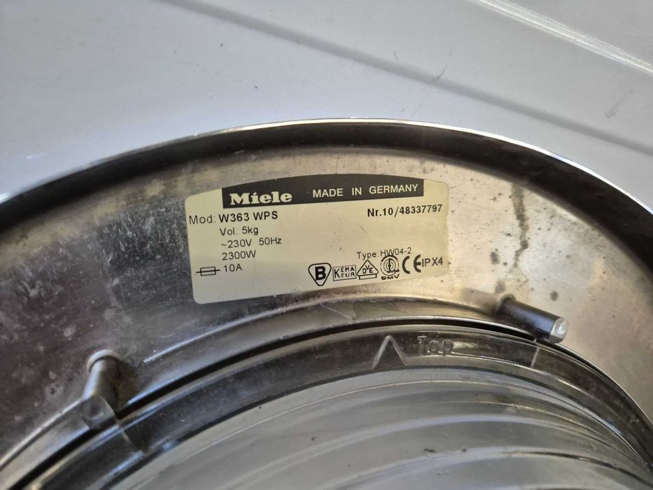 Hublou complet , usa masina de spalat Miele W363WPS , rama metalica , 38 cm diametru, original /B1