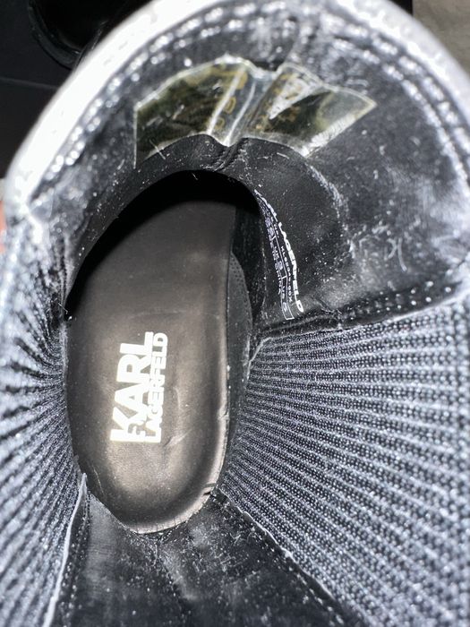 Karl Lagerfeld ghete chelsea de piele Gemini femei