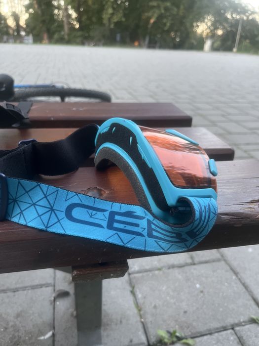 Ochelari ski marime m albastru si portocaliu cebe