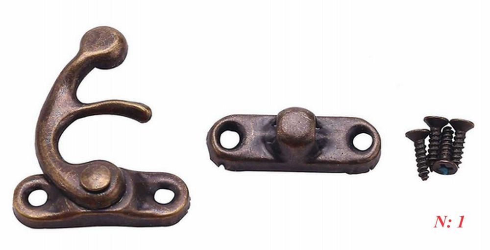 Метална закопчалка за дървена кутия, табла, шах, винтидж стил, 3 вида