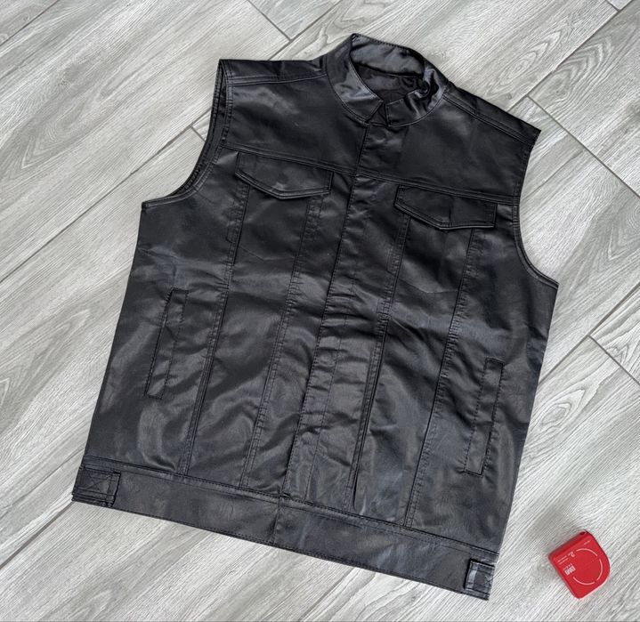 Vestă moto de piele măsura L